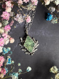 Forest Goddess Pendant - Sterling Silver & Prehnite