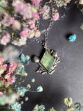 Faerie Goddess Pendant - Sterling Silver & Prehnite