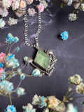 Faerie Goddess Pendant - Sterling Silver & Prehnite