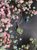 Forest Goddess Pendant - Sterling Silver & Prehnite