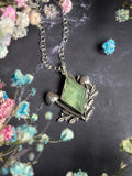 Faerie Goddess Pendant - Sterling Silver & Prehnite