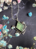 Faerie Goddess Pendant - Sterling Silver & Prehnite