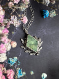 Forest Goddess Pendant - Sterling Silver & Prehnite