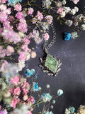 Forest Goddess Pendant - Sterling Silver & Prehnite
