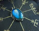 MTO - Labradorite Rune Pendant