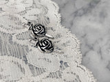 Pierced Rose Earrings