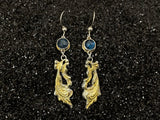 Rococo Gold - Gemstone & Gilded Fine Silver Earrings