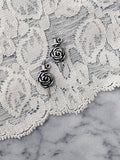 Pierced Rose Earrings