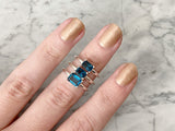 London Blue Topaz - Gemstone Stacking Rings