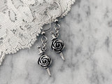 Pierced Rose Earrings