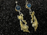 Rococo Gold - Gemstone & Gilded Fine Silver Earrings