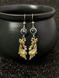Rococo Gold - Gemstone & Gilded Fine Silver Earrings