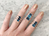 London Blue Topaz - Gemstone Stacking Rings