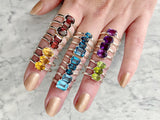 London Blue Topaz - Gemstone Stacking Rings