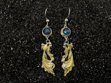 Rococo Gold - Gemstone & Gilded Fine Silver Earrings