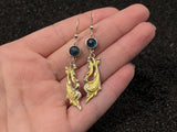 Rococo Gold - Gemstone & Gilded Fine Silver Earrings