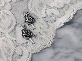 Pierced Rose Earrings