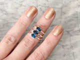 London Blue Topaz - Gemstone Stacking Rings
